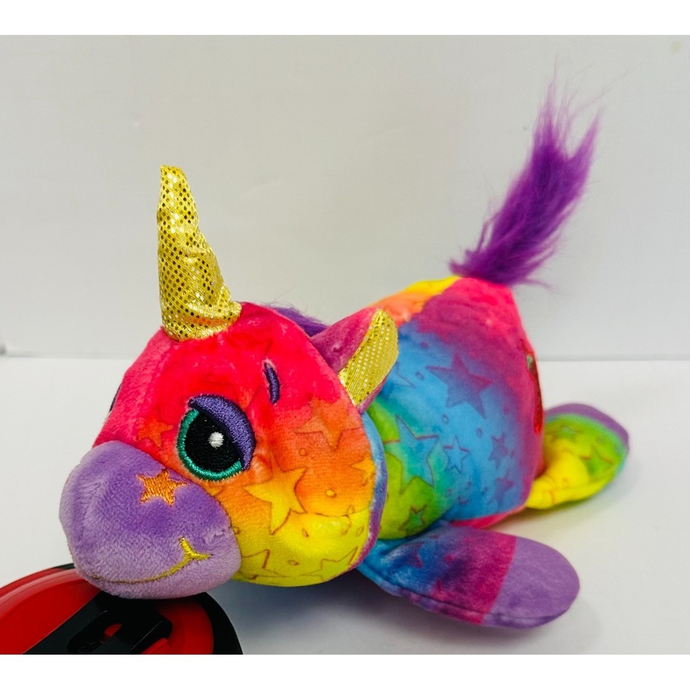 Basic Fun Cutetitos Unicornitos Rainbow Star Dustitos Spicy Plush Gold Horn 8"